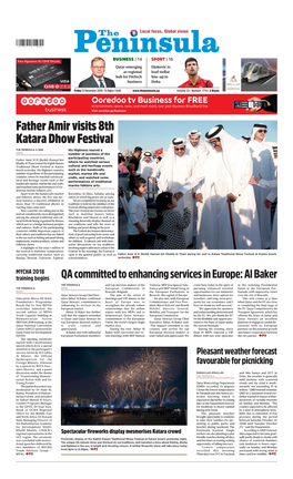 Father Amir Visits 8Th Katara Dhow Festival
