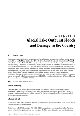 Glacial Lake Outburst Floods and Damage in the Country