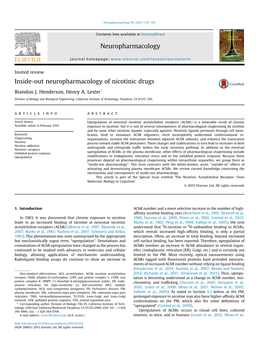 Inside-Out Neuropharmacology of Nicotinic Drugs