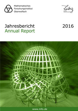 Jahresbericht Annual Report 2016