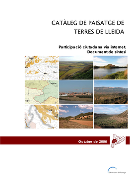 Catàleg De Paisatge De Terres De Lleida