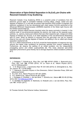 Observation of Spin-Orbital Separation in Sr2cuo3 Pin Chains