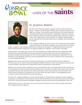 St. Josephine Bakhita