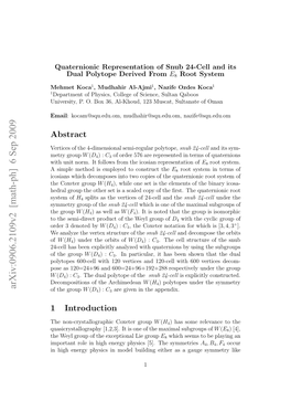 Quaternionic Representation of Snub 24-Cell and Its Dual Polytope