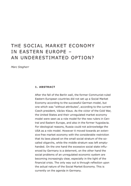 60 Years of Social Market Economy