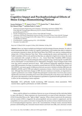 Cognitive Impact and Psychophysiological Effects of Stress Using a Biomonitoring Platform