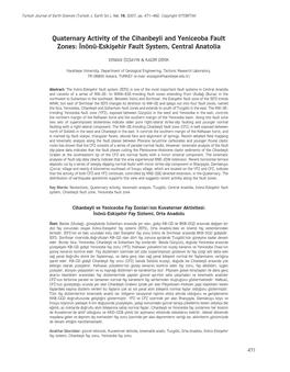 Quaternary Activity of the Cihanbeyli and Yeniceoba Fault Zones: ‹Nönü-Eskiﬂehir Fault System, Central Anatolia