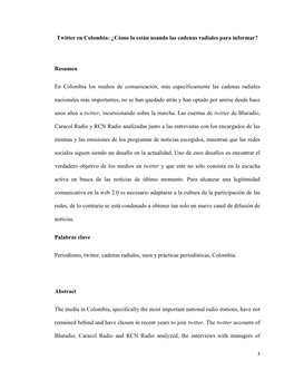 Cómo Lo Están Usando Las Cadenas Radiales Para Informar?