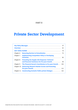 Private Sector Development