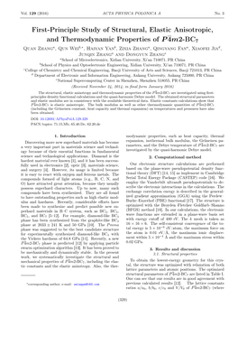 First-Principle Study of Structural, Elastic Anisotropic, And