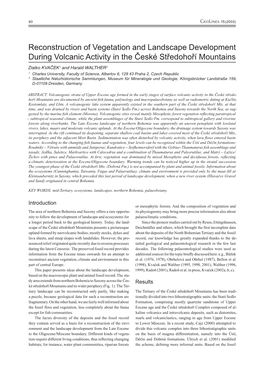 Reconstruction of Vegetation and Landscape Development During