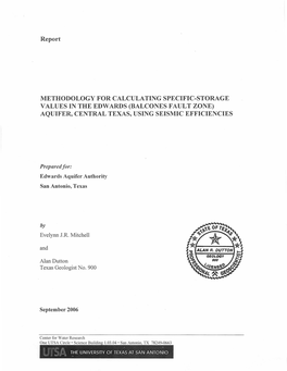 (Balcones Fault Zone) Aquifer, Central Texas, Using Seismic Efficiencies