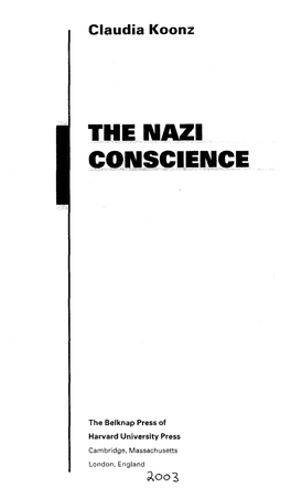 The Nazi Co,N.Sc I.E N.C.E