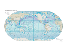 Map of the World Oceans, January 2015