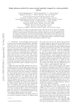 Single Photons from Optically Trapped Nano-Crystals