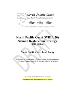 North Pacific Coast (WRIA 20) Salmon Restoration Strategy (2021 Edition)