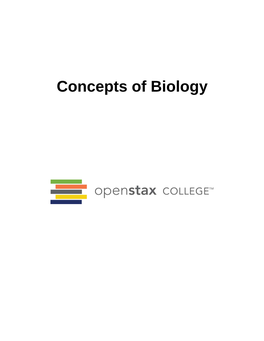 Concepts of Biology