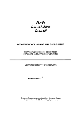 North Lanarkshire Council DEPARTMENT of PLANNING