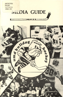 University of Minnesota, Duluth Hockey Media Guide (1982-1983)