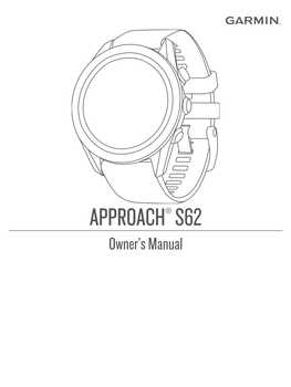 Approach®‎ S62 Owner's Manual