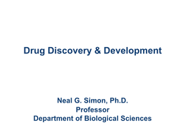 Drug Discovery & Development