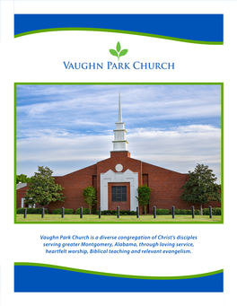 Vaughn Park Church Is a Diverse Congregation of Christ's