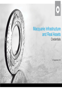 Macquarie Infrastructure and Real Assets Credentials