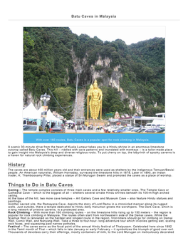 Batu Caves in Malaysia