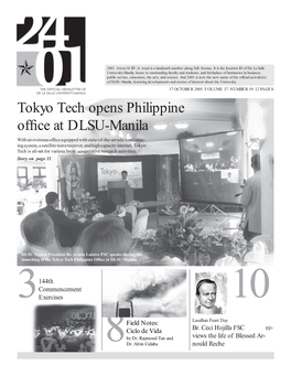 Tokyo Tech Opens Philippine Office at DLSU-Manila