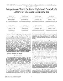 Integration of Burst Buffer in High-Level Parallel I/O Library for Exa-Scale Computing Era