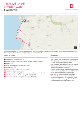 Tintagel Castle Circular Walk Cornwall