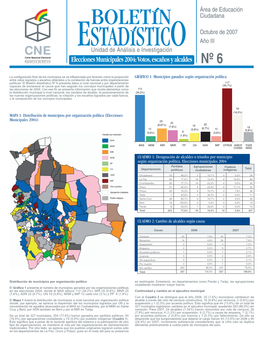 Bolivia, Boletín Estadístico, 2007, Número 6