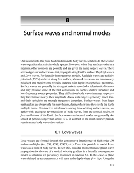 8 Surface Waves and Normal Modes