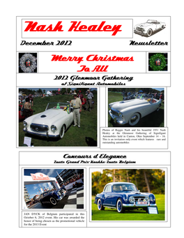 Nash Healey Owners