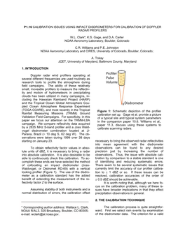 P1.16 Calibration Issues Using Impact Disdrometers for Calibration of Doppler Radar Profilers