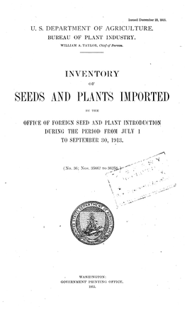 Seeds and Plants Imported