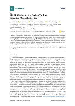 An Online Tool to Visualize Magnetostriction