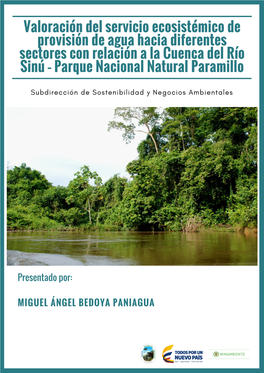 Informe De Valoracion Recurso Hídrico PNN Paramillo