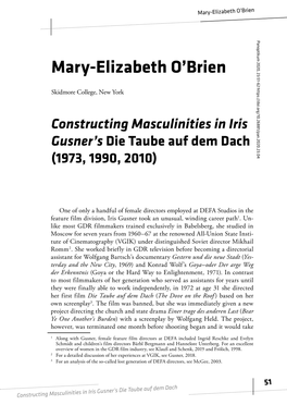 Mary-Elizabeth O'brien