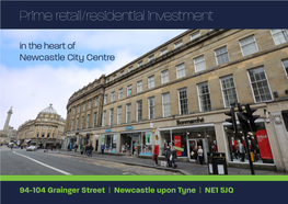 Prime Retail/Residential Investment in the Heart of Newcastle City Centre