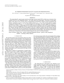 Arxiv:Astro-Ph/0307509V1 29 Jul 2003 Rpittpstuigl Using Typeset Preprint Hl 02 N Speitdb Iuain Fte“Cosmic the of Simulations by Davé Predicted (E.G