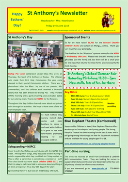 St Anthony's Newsletter