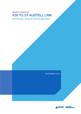 Appraisal Specification Report