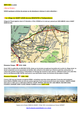 Le Village De SAINT LOUIS Devenu BOUFATIS À L'indépendance