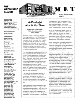 6-Weequahic Newsletter Spring 2002.Lwp