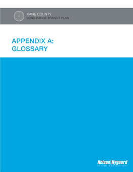 Appendix A: Glossary