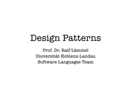 Design Patterns