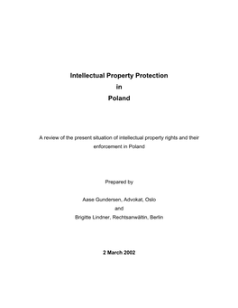 Intellectual Property Protection in Poland