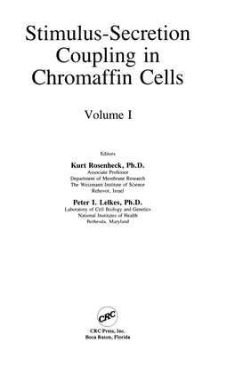 Uptake and Release of Ca2 by Chromaffin Vesicles