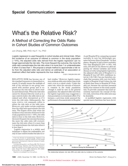 What's the Relative Risk?